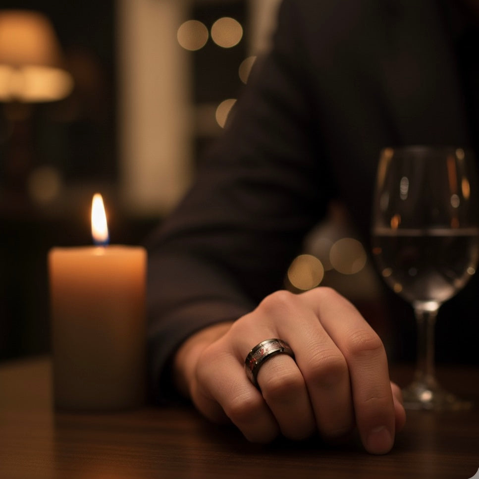 Solace™ Couples Ring Set — A Promise of Peace & Love