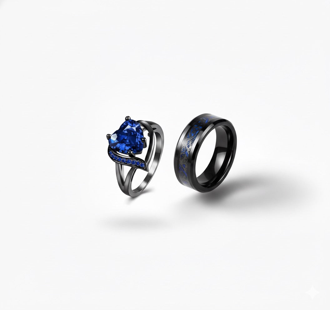 Solace™ Couples Ring Set — A Promise of Peace & Love
